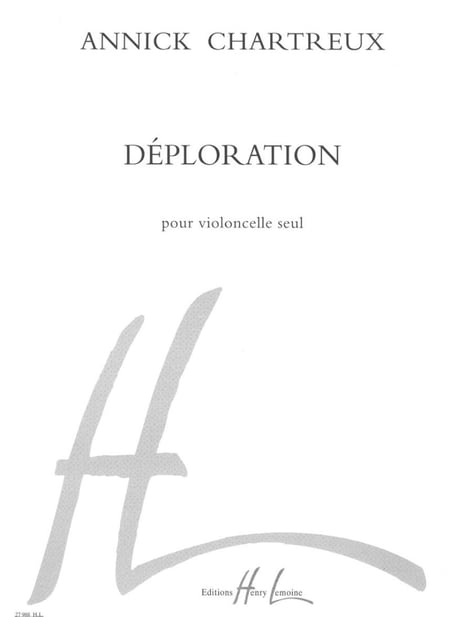 Déploration - partition violoncelle