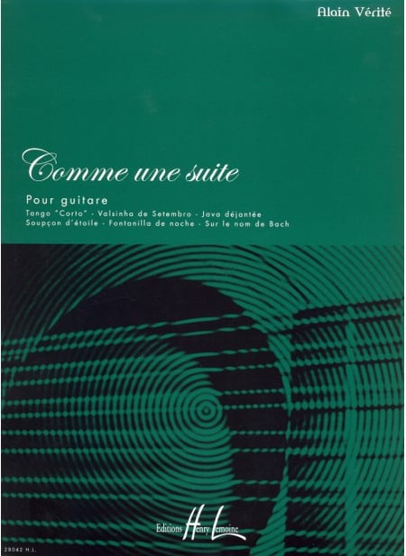 Comme une suite - partition guitare