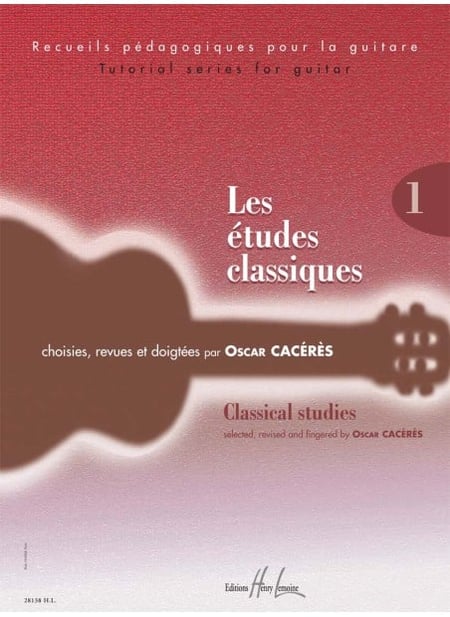 Les études classiques Vol.1 - partition guitare