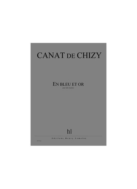 En bleu et or - partition Piano