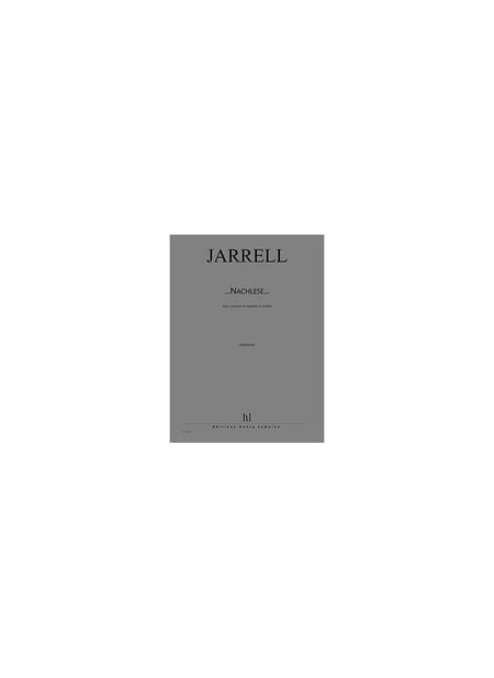Nachlese - partition soprano