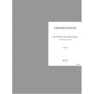 5 poèmes de Sandro Penna - partition baryton