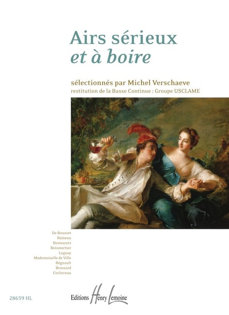 Airs sérieux et à boire - partition chant et piano