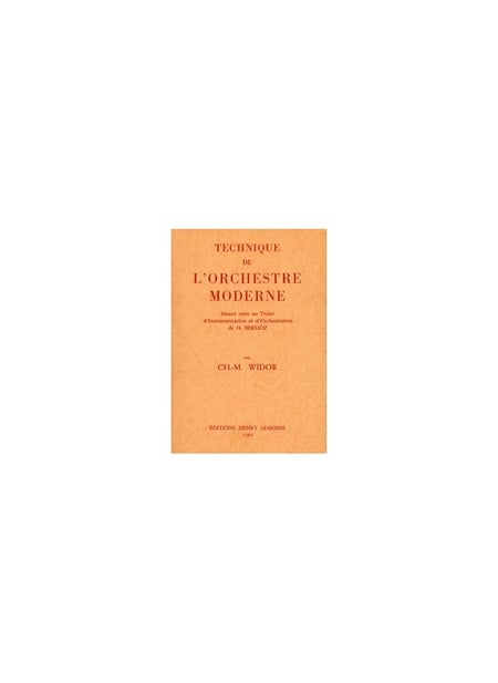 Technique de l'orchestre moderne