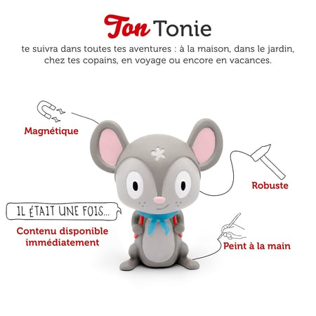 Casque Audio Enfant Tonies - Tonie-Chuchote - Rouge - Boîte à histoire -  Jeux d'éveil
