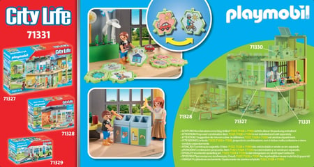 Playmobil 71331 Classe éducative sur l'écologie - City Life - avec Deux  Personnages, Une Maquette Climatique, Une