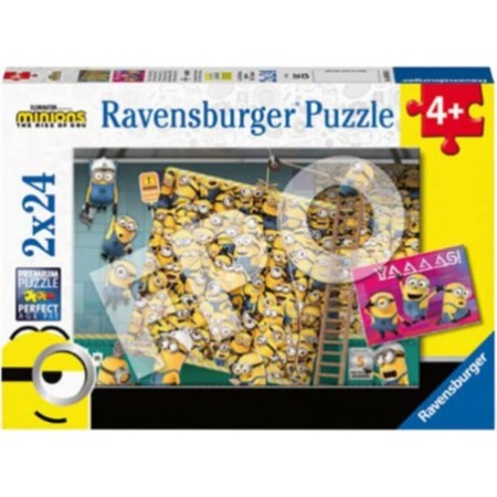 Puzzle enfant Ravensburger Les Minions en action Minions 2 2x24 pièces -  Puzzle