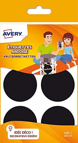 Avery - 10 Étiquettes ardoise noire - 95 x 63 mm Pas Cher