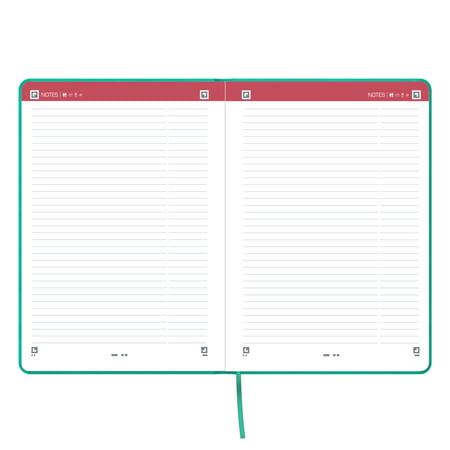 Agenda civil semainier 2024 Oxford - Rouge - 15 x 21 cm - My Fab - Agendas  Civil - Agendas - Calendriers