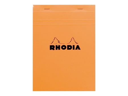 Bloc-Notes perforé - 210 x 318 mm A4+ RHODIA N°20 Couverture Orange