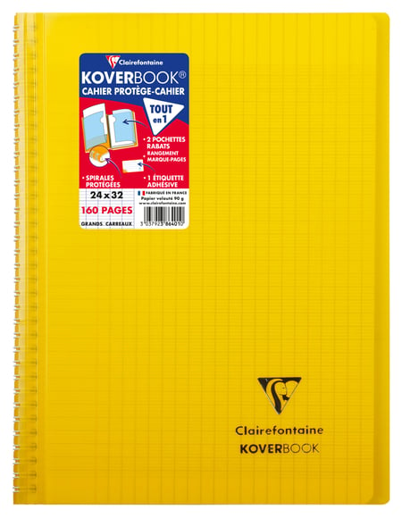 Stock Bureau - CLAIREFONTAINE Cahier de Texte Koverbook Spirale