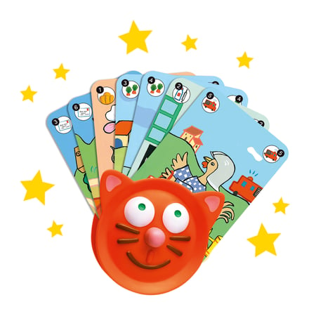 Porte cartes - Tête de chat - Djeco - Jeux de société enfant