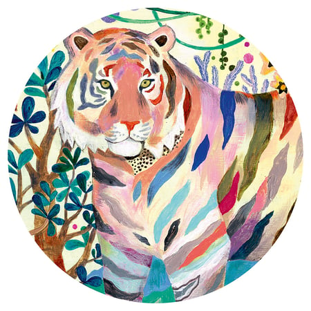 Rainbow tigers - Puzzle Gallery - 1000 pièces - Djeco