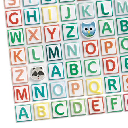Gommettes en Volume Alphabet pour les Enfants Djeco