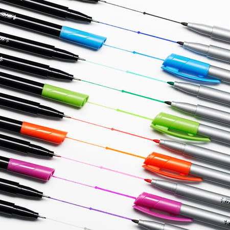 Set de stylos à Dual pinceau, 100 couleurs Stylos à double Feutres