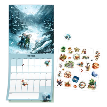 L'agenda-calendrier Arbres Et Forêts De Hugo Et Compagnie - Grand