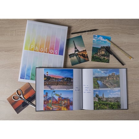 Album photo à pochettes rainbow- 200 photos - 10 x 15 cm