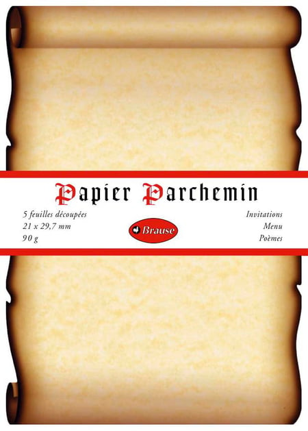 Papier Parchemin A4 crème 90 gr - Mille et Une Feuilles