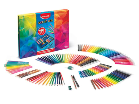 Kit de coloriage Maped - Color'Peps - 150 pièces - Plastique créatif -  Supports de dessin et coloriage