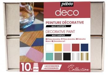 Coffret Peinture pour Céramique 10 x 45 ml PEBEO