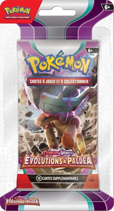 Cartes Pokémon - Booster Évolution à Paldea EV02 - Modèles Aléatoires