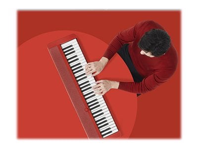 Casio CT-S1 - Clavier électronique - 61 touches - 64 notes polyphonie -  rouge - Clavier arrangeur