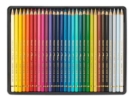 CARAN D'ACHE Crayons de couleur PABLO, étui métal de 80