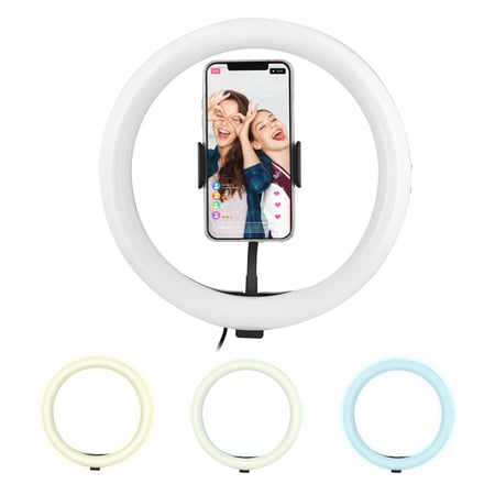 Ring Light CXB-330 30cm Avec 3 Niveau De Blanc +trépied