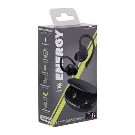 10 écouteurs Sport Sans Fil TECH FREE – Neufs Sous Blister – Bluetooth