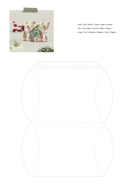 Bloc De Papier Scrapbooking Clairefontaine - 20 Feuilles Motifs Noël + étiquettes & Gabarit