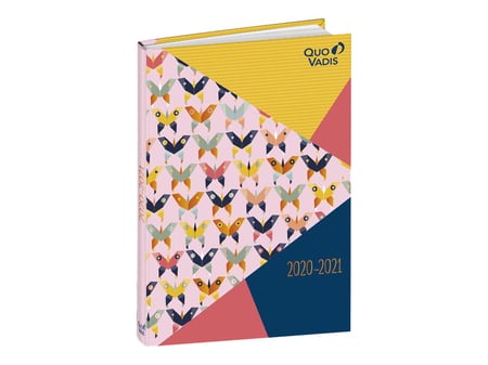 1 Agenda Scolaire Journalier 2022 2023 Butterfly 12 X 17 Cm Quo