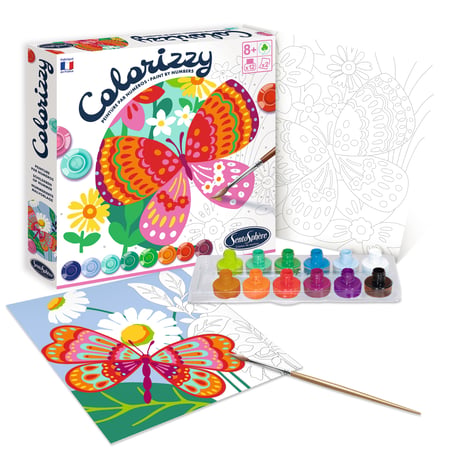 Kit DIY Enfant 57 Pièces JOYEASE - Pendentifs Bois à Peindre, Stylos Aquarelle, Autocollants