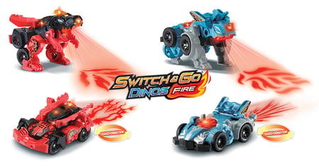 Switch & Go - Dino Fire - assortiment - Mini véhicules et circuits