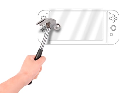 Muvit - Protection d écran en verre trempé pour Nintendo Switch