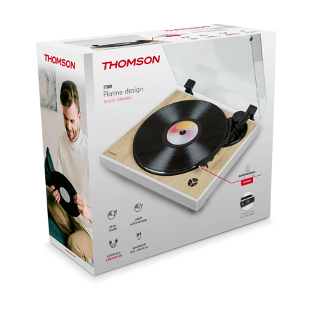 Thomson - THOMSON TT700 - Platine vinyle premium 33 et 45 tours - Tete de  lecture AT91 Audio Technica - Antiskating - Noire - Platine - Rue du  Commerce
