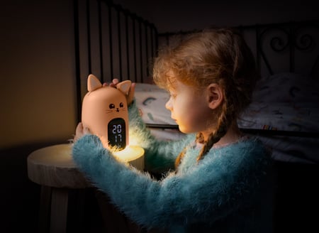 Réveil enfant et veilleuse BigBen - Chat - Veilleuses - Jeux d'éveil