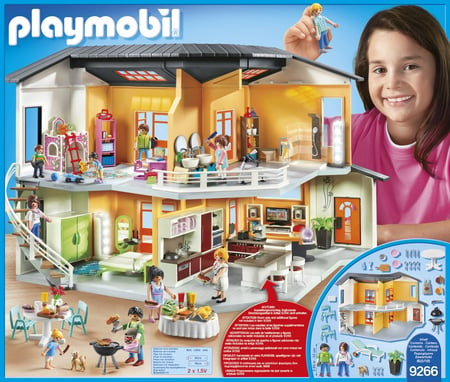 Playmobil® - Maison moderne - 9266 - Playmobil® City Life - Figurines et  mondes imaginaires - Jeux d'imagination