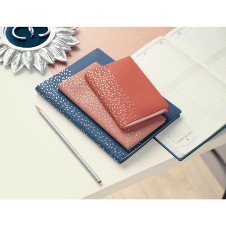 Agenda Semainier Eurotime 2026 - Format 22,5x18,5 Cm, Bleu, Fabrication Française - Bureau, école
