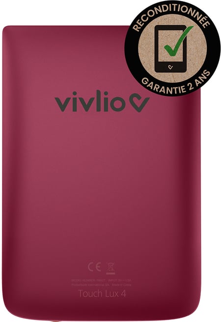 Vivlio - liseuse numérique touch lux 5 - rouge PB628RVVO - Conforama