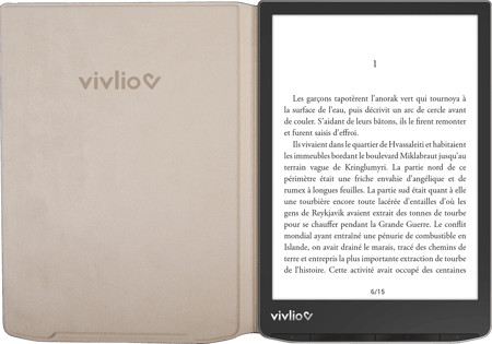 Vivlio Etui - Bibliothèque - Coque Housse liseuse pour Vivlio Touch Lux 4 Touch  Lux 5 Touch HD Plus : : High-Tech