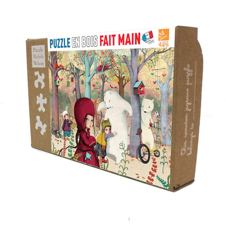 Achat Puzzle en bois pour enfants, 6 pièces. Conception d'avion. Rouge en  gros