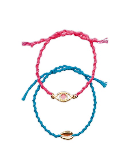 Ailopta Bracelets d'amitié,Kit Fabrication Bracelets à Cordes pour Filles -  Ensemble d'activités Amusantes pour Les Voyages, Cadeaux d'anniversaire