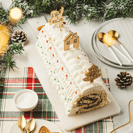 ScrapCooking - Set décoratif - Déco Noël bois - 4 pcs - Présentoirs à  Gâteaux - Boîtes à Gâteaux