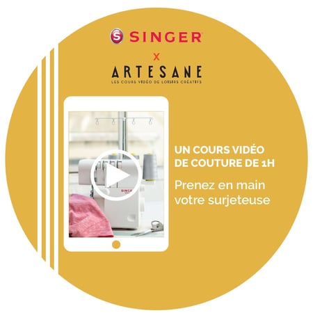 Coffret surjeteuse Singer 14 SH 644 + le sac de transport et 1 cours en ligne