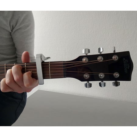 Capodastre en aluminium noir D-Style pour Guitare folk acoustique et  électrique