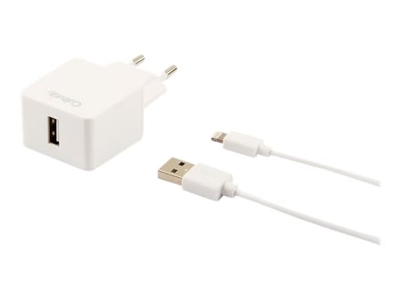 Chargeur secteur WE 1 Port USB + 1 Port USB-C - Blanc