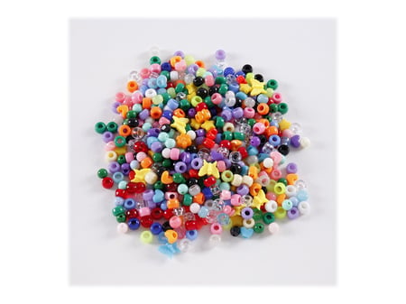 Baril de perles en plastique multicolores - Créalia - L'Univers de la Perle
