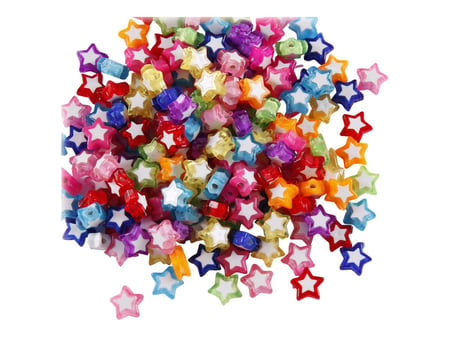 Sachet de perles « étoiles » multicolores en plastique - Créalia - L'Univers  de la Perle