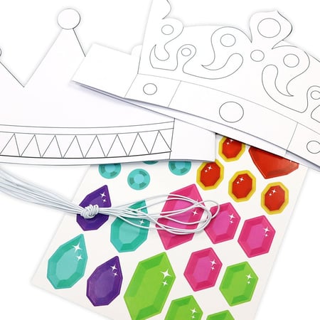 Kit créatif - 4 Couronnes à décorer - Créalia - Plastique créatif -  Supports de dessin et coloriage