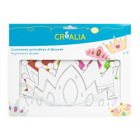 Kit créatif - 4 Couronnes à décorer - Créalia - Plastique créatif